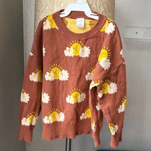 Tinycottons Kids' Cozy Brown Sunshine Sweater